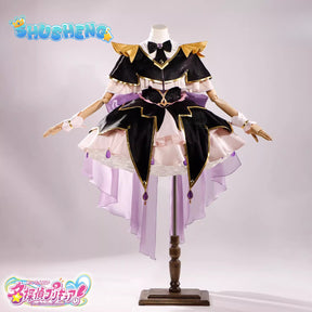 Anime Cosplay Series: Meitantei Pretty Cure!Moria Luluka，Black Q/Cure Arcana Shadow Cosplay Sweet Costume full set Shushengcos