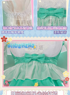Miku cosplay cute princess Loli dress Miku wig play a full set of dresses for Christmas and Halloween