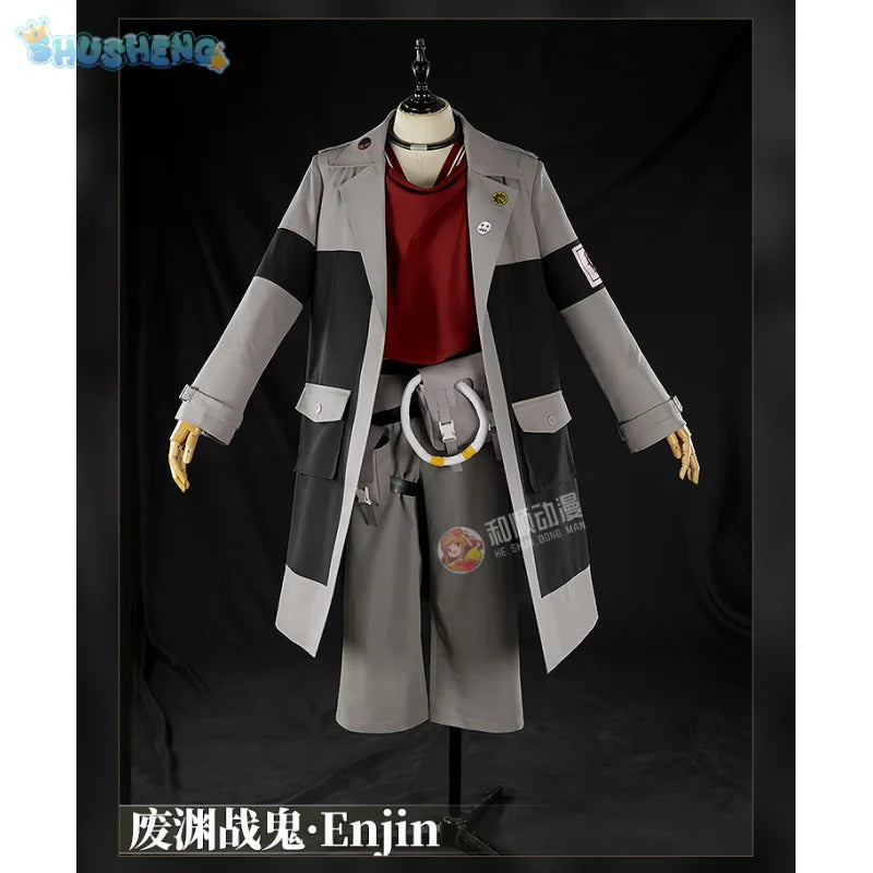 Anime Enjin GACHIAKUTA Cosplay Nji Costume Halloween party fashion men women uniforms jacket pants shirt prop wig New set
