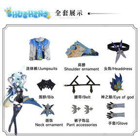 Genshin Impact Eula Cosplay Costume Adult Carnival Uniform Anime Halloween Costumes Women Game