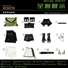 Arknights M3 Mon3tr Kal'tsit‌ Cosplay Costume tAMa-10 Uniform Halloween Carnival Party Christmas Play Role Clothes Clothing