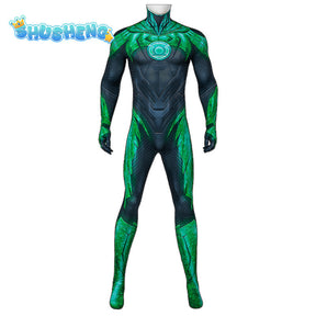 Green Lantern Cosplay Superhero 3D Printed Zentai Bodysuit Green Lantern Alan Scott Spandex Outfits Halloween Costume Adult