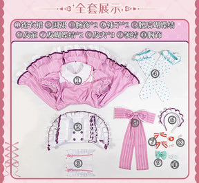 LoveLive!Superstar!!Uehara Ayumu Ruby Kurosawa Wakana Shiki Cosplay Costume Socks Apron Tie Hair Clip Wig Halloween Maid Set