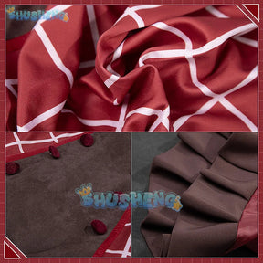 Shusheng Vtuber Nijisanji Uduki Kohh MV Game Suit Lovely Uniform Cosplay Costume Halloween Carnival Party Role Play Outfit