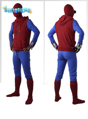 Spider-Man Costume Cosplay Peter Parker Spiderman Casual Suit Movie Spider-Man : Homecoming Cosplay Costume Halloween