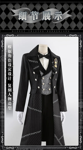 Twisted Wonderland idia Cosplay Costume Coat vest shirt pants tie brooch glove set Halloween high-quality Woman Man idia uniform