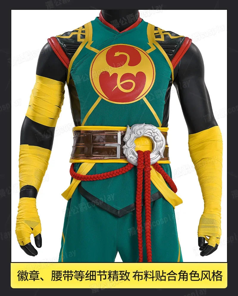 ‌Iron Fist‌‌Lin Lie‌ Cosplay Costume Uniform Halloween Carnival Party Christmas Play Role Clothes Clothing for Men