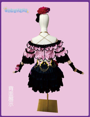 Aikatsu! Series Shibuki ran Rose set cosplay costume cos game anime party uniform Hallowen play role clothes clothing