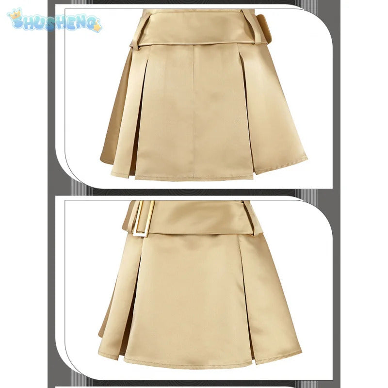 Movie New M3gan 2 Cosplay Costume M3gan Dress, tie, belt, socks set Halloween party casual women's man fashion uniform