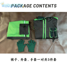 Mob Psycho 100 Cosplay Kageyama Shigeo Costume Handsome long sleeved hooded jacket pants wig Halloween party uniform Man set