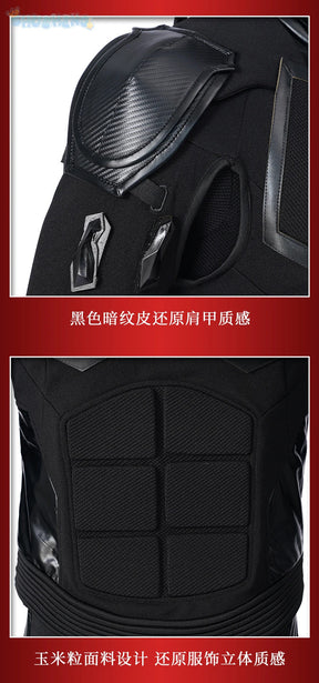 The Boys Season 2 Black Noir Cosplay Costume Black Jumpsuit Halloween Carnival Superhero Battle Noir Outfit Adult Men Helmets