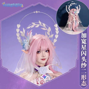 Shusheng-R Honkai: Star Rail Cyrene Women Elegant Dress Uniform Cosplay Costume Headwear props Halloween Party Role Play Outfit