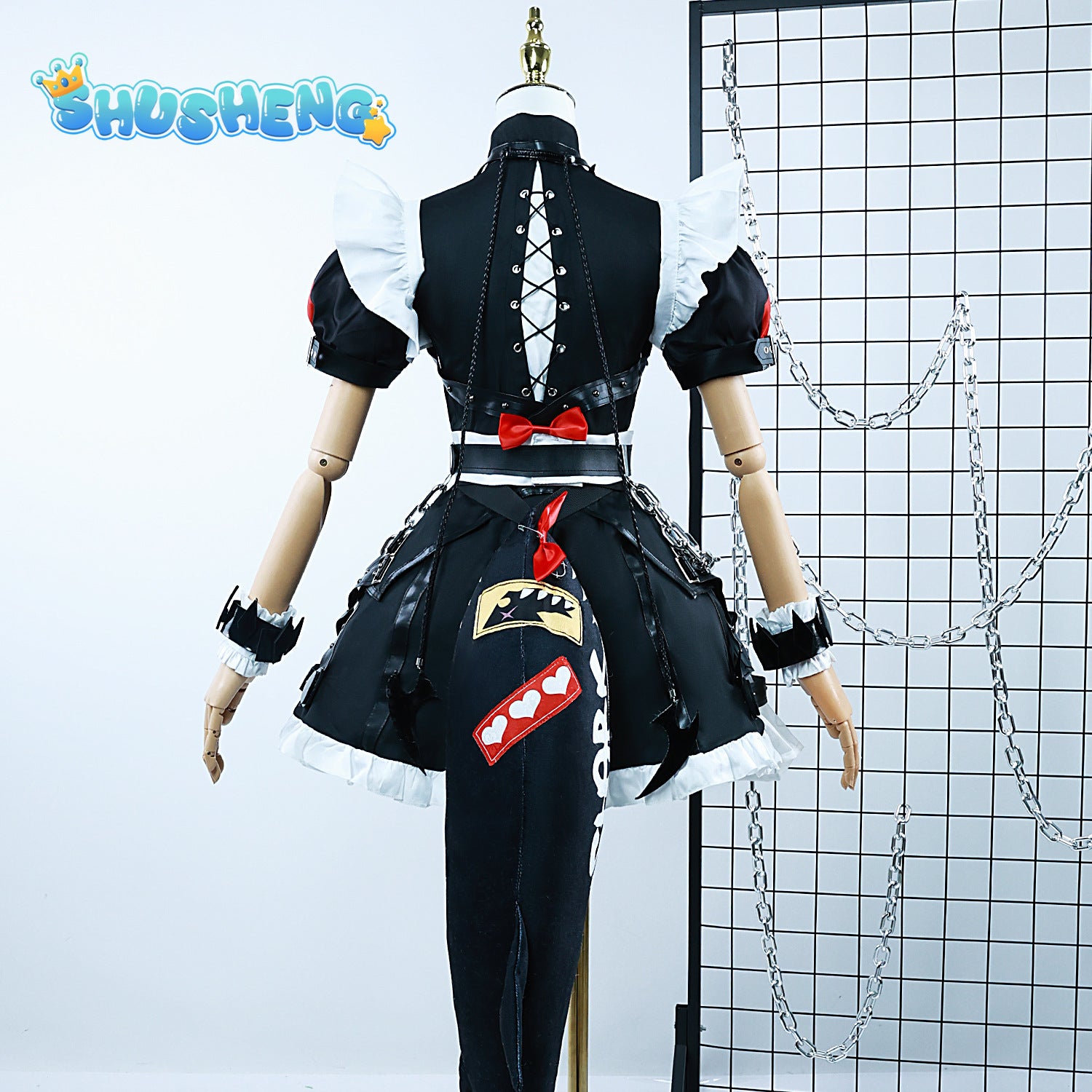 Zenless Zone Zero Ellen Joe Cosplay Costume Wig Maid Dress Uniform Earring Victoria Housekeeping New Halloween Party Women