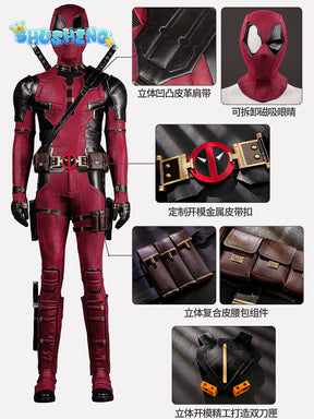 Fantasy Dead Cosplay Pool Cosplay Boys Adult Men Outfits Male Superhero Disguise Costume Bodysuit Gloves Halloween Fantasia Suit