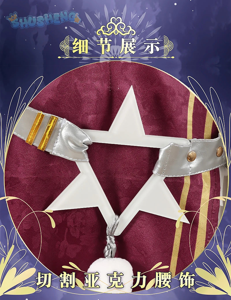 Shusheng Anime Nu: Carnival Kuya YaoHua Banquet Game Suit Handsome Uniform Cosplay Costume Halloween Party Role Play Outfit