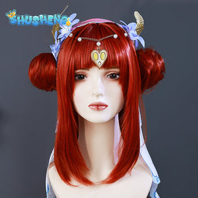 Genshin Impact Nilou Cosplay Costume Wig Breeze of Sabaa Dress Uniform New Skins Dancer Headwear Halloween Party for Women Girls