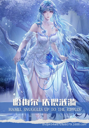 Game Path to Nowhere Hamel Cosplay Costume Sexy dress accessories leg rings props wig set Halloween women's Hamel New uniform