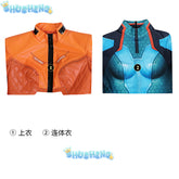 Overwatch2 Cosplay Juno Costume Leather Coat Jumpsuit Outfit Elastic Bodysuit Full Set and Individual Items Are Sold Custom Size