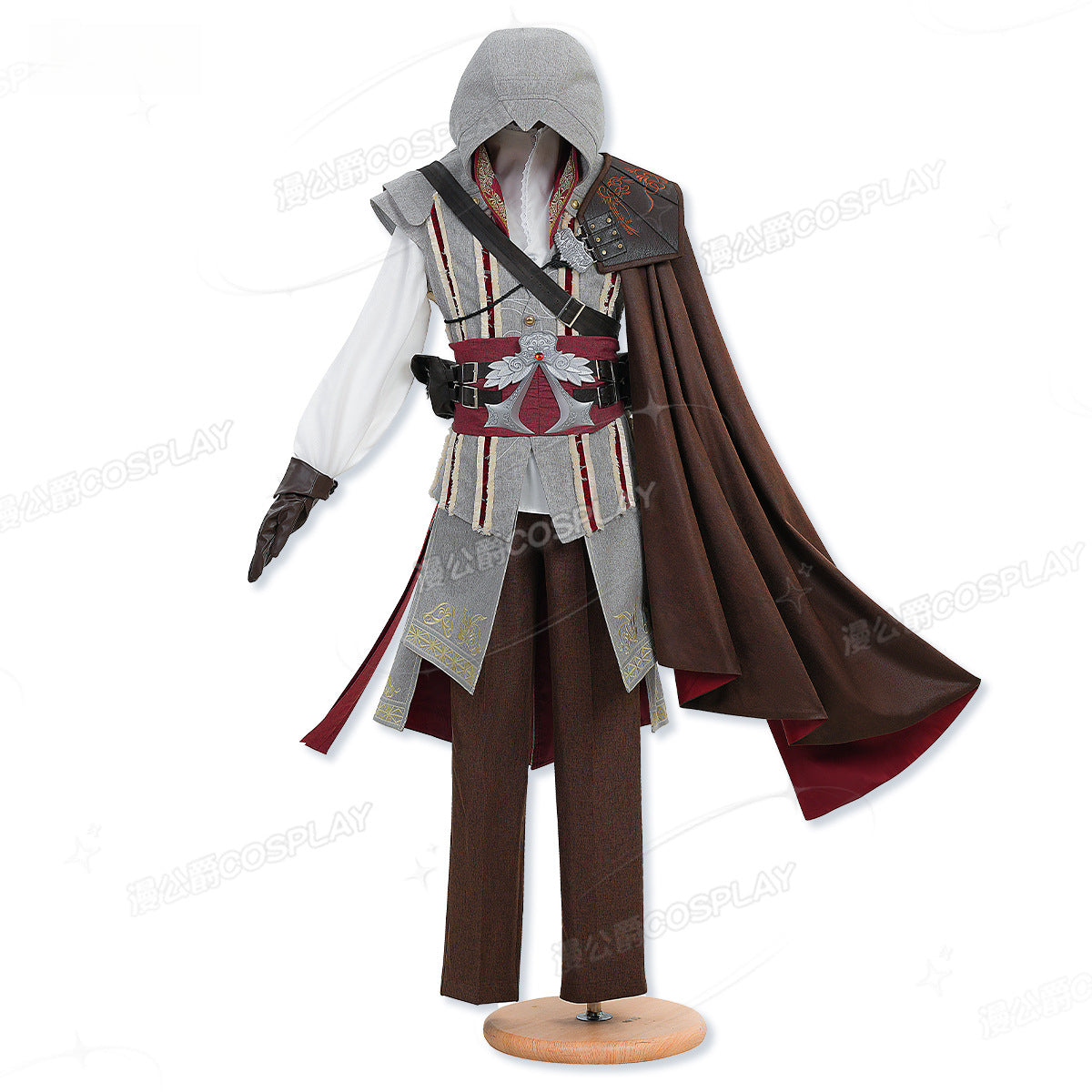 Shusheng-R Assassin's Creed 2 Ezio Auditore Full Set Uniform Cosplay Costume