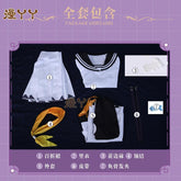 Anime Vtuber Cosplay Petra Gurin Outfit Jumpsuit Coat Pleated Skirt Fishbone Clip Suit Wig Role Play Halloween Party Costume