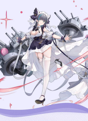Azur Lane Cheshire Cosplay Lolita Maid Dress Game Anime Suit for Women Halloween Carnival Roleplay Clothing COSFun