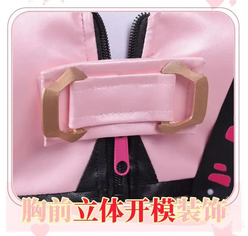 Luo Tianyi  Virtual idol Cosplay Vsinger underground rock Costume Coat dress earring prop set Halloween fashion women uniform
