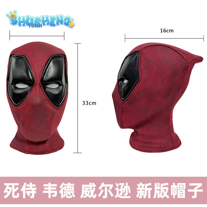 Deluxe Deadpool Cosplay Mask Costume Wade Winston Wilson Roleplay Headgear Halloween Party Carnival Costume Props With Shell