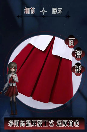 Game Identity Ⅴ linkage IB Cosplay Reporter Alice Delos ivu Costume Shirt skirt tie socks Halloween party sweet JK uniform set
