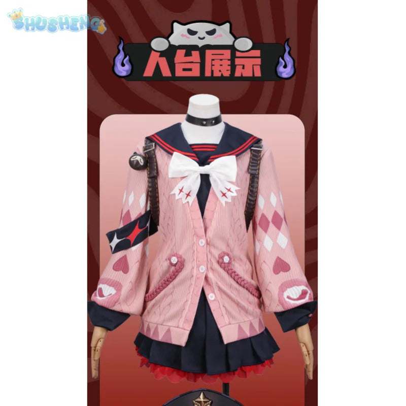 Ukinami Yuzuha Zenless Zone Zero Cosplay Costume Sweater skirt backpack doll socks props Halloween sweet women complete set