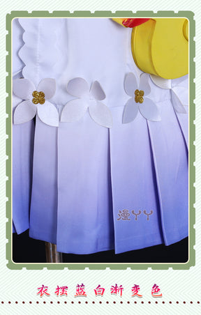 Genshin Impact Barbara Cosplay Costume Women Cute Swimsuit Coat Halloween Carnival Uniforms Full Set with Bag Hat Custom Made