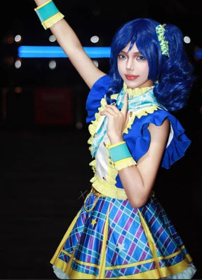 Kiriya Aoi shibuki ran Cosplay Anime Aikatsu！Costume Sweet Cute Lolita Dress  Accessories prop Halloween Party Women's Uniform