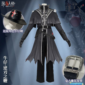 Identity V Cowboy Cosplay Costume Misfit Outfit Cowboy Cos Kevin Ayuso Hallowmas Carnival Disguies Party Costume