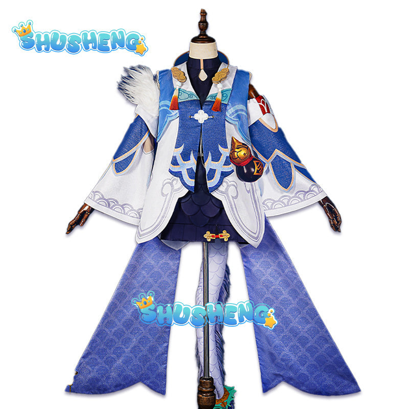 Bailu Cosplay Collab Series: Honkai Star Rail Cosplay Bailu Costume Healer Lady HSR Cosplay Halloween Costumes Outfit