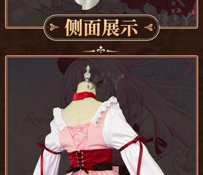 Honkai Impact 3 Cosplay Elysia Blossoming Spring Dress Lolita Cosplay Costume With Bow Game Halloween Costume