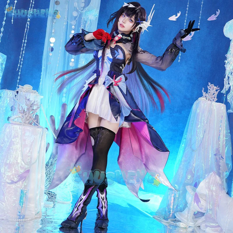 Game Honkai:Star Rail Helektra Cosplay Costume Uniform Halloween Carnival Party Christmas Play Role Clothes Clothing for Women