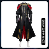 Final Sephiroth Cosplay Costume Shoes Fantasy Formal Wear Military Uniform Youth Handsome Uniform Suit Halloween Party Outfit