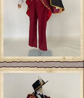 Identity V Norton Campbell Prospector Cosplay Costume Coat shirt shawl vest tie hat props Halloween gorgeous knight uniform set