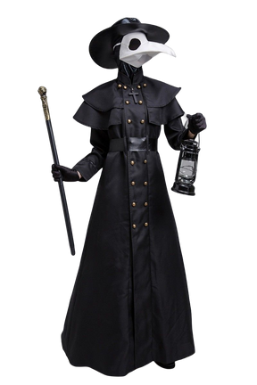 Plague Doctor Cosplay Dress Set Halloween Cosplay Costume Medieval Punk Birdman Masquerade Party Costume Props Female