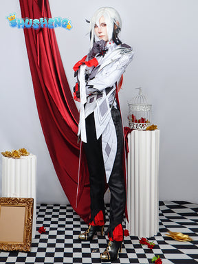 Shusheng Genshin Impact Peruere Arlecchino Cosplay Costume Game Party Uniform Hallowen Play Role Clothes