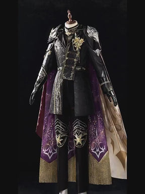 Shusheng-R Love and Deepspace Xavier Cosplay Costume Halloween Men's Fantasy Uniform Coat Props Shoes Accessories Set