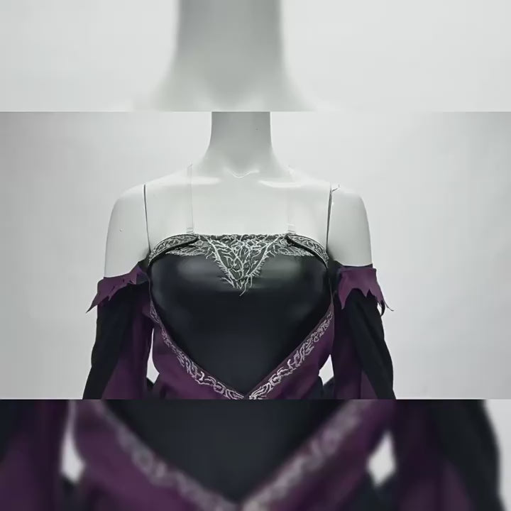 Shusheng-R Elden Ring Recluse NIGHTREIGN Full Set Dress Uniform Props Accessories Women Halloween Carnival Party